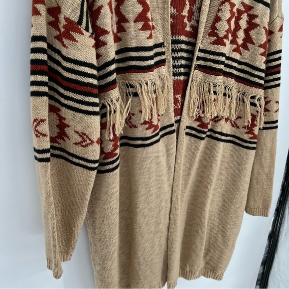MAURICES Geo Duster Fringe Cardigan size 2X - Picture 11 of 14